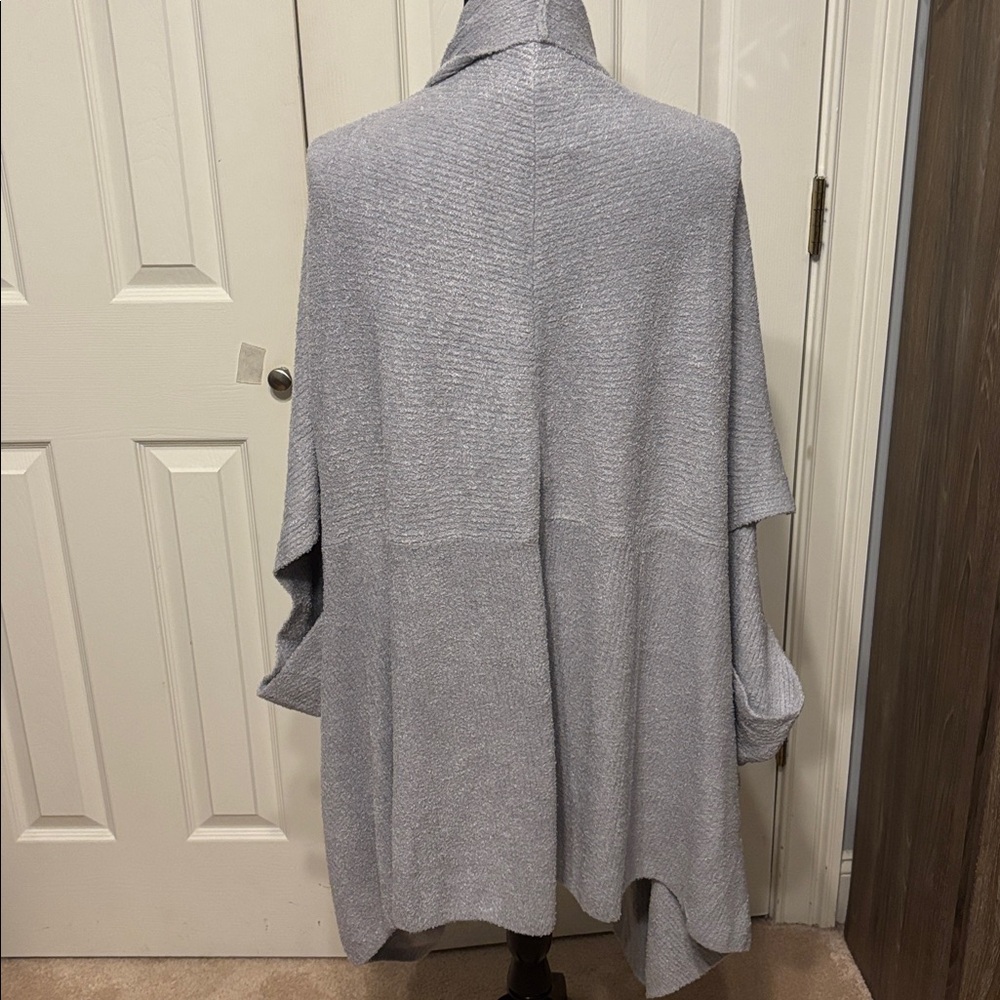 Barefoot Dreams CozyChic Lite Ribbed Shawl Collar  Wrap Plus - Picture 7 of 11